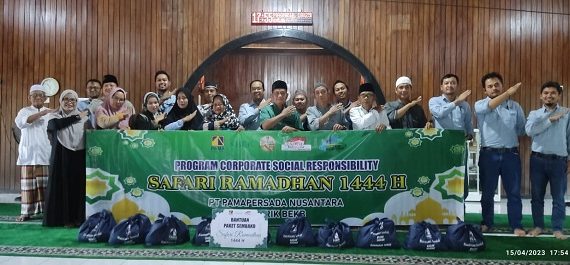 Pamapersada Nusantara Bagikan Bingkisan Sembako Ramadan